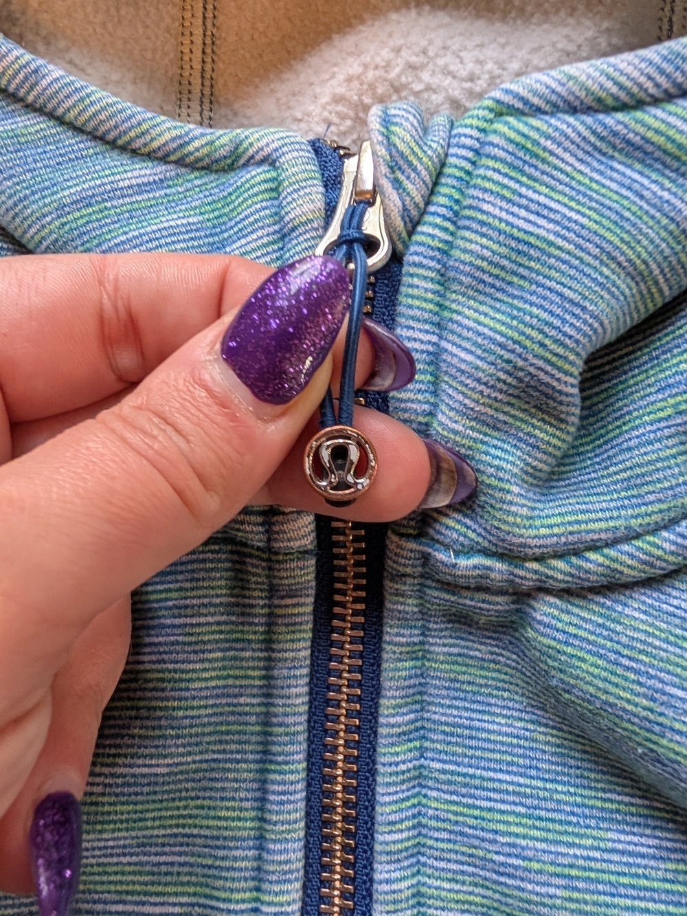 lululemon athletica Light Blue Full-Zip Hoodie - Picture 3 of 6